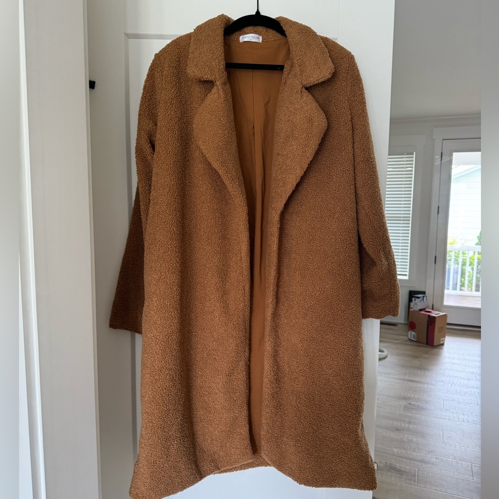 Vestique tan Sherpa coat